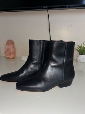 Flattered Black Leather Rami Boot